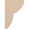 Ekena Millwork 5"W x 10"D x 15"H Classic Crestline Rough Cedar Woodgrain TimberThane Corbel, Primed Tan CORUR05X10X15CRERCPR - alternate 2